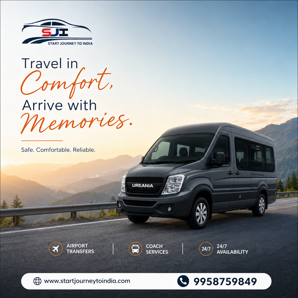 Urbania rental service in Delhi for airport drop and airport transfer | Start Journey to India