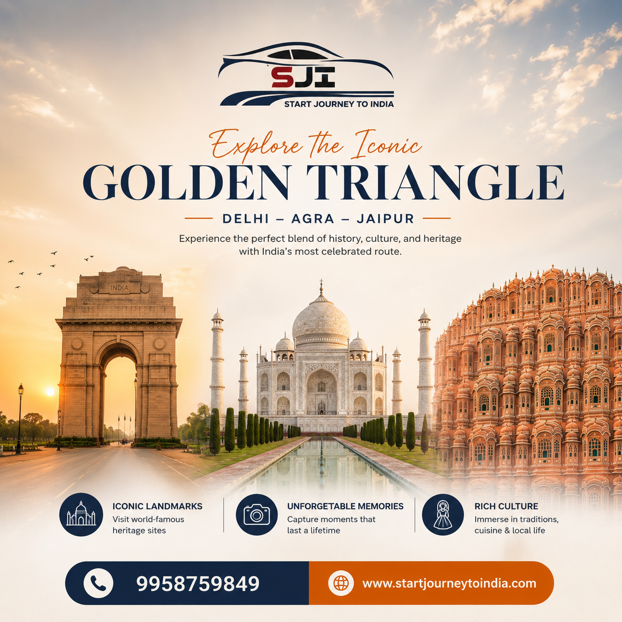 Golden Triangle Tour Delhi Agra Jaipur | Start Journey To India